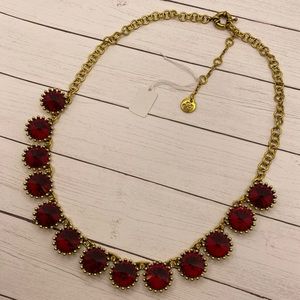 Plunder Red Gemstone and Gold Necklace